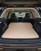 SUV self-inflating vehicle mattress inside car